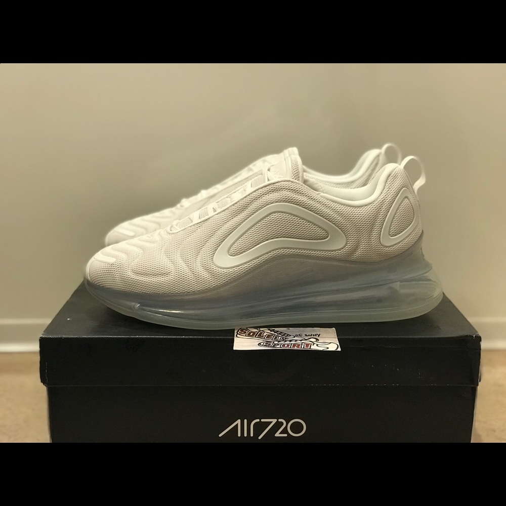 NEW Nike Air Max 720 Triple White Vapormax 270 Men - Picture 3 of 8